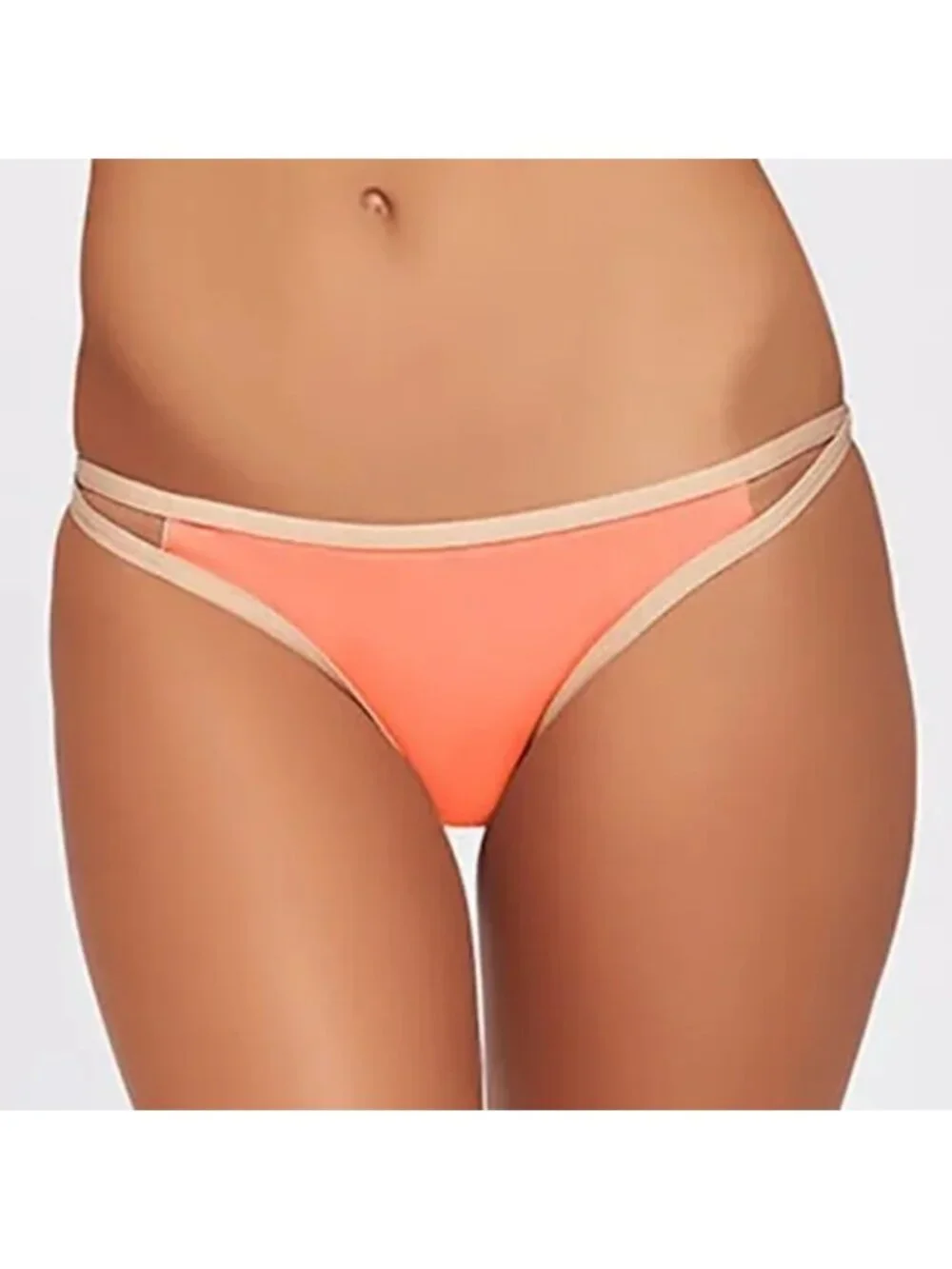 L*Space Sorbet Titanium Piped Bottom in Classic Cut Crossover Strap Size Small